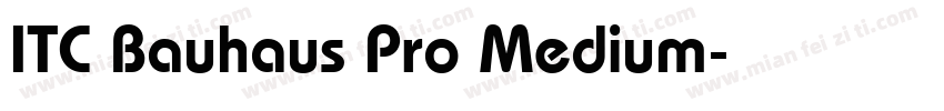 ITC Bauhaus Pro Medium字体转换